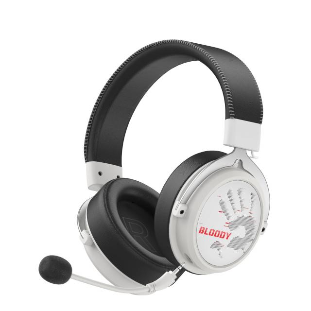 A4tech Bloody МR-590 Геймърски безжични слушалки с микрофон,Bluetooth 3.5мм жак, бял 