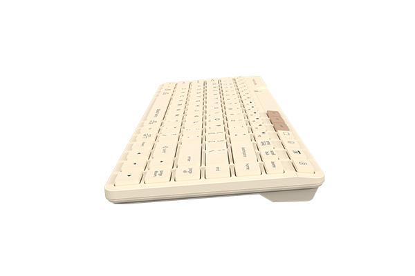A4tech FBK26C AS Cafe Latte Fstyler безжичнa мини тиха клавиатура, Multi-mode, кирилизирана 