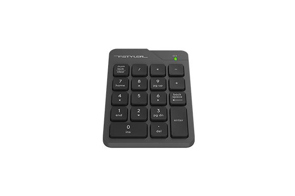 A4tech Цифрова безжична 2.4Ghz клавиатура FGK21C,черна, LiIon батерия, USB-C зареждане 