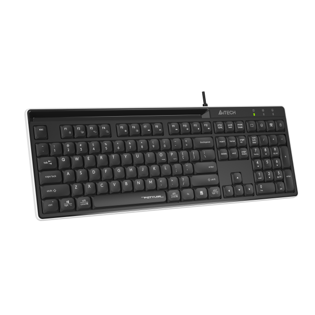 A4tech Fstyler FX72 Жична клавиатура, ниско профилна, ножична технология, кирилизирана, черна 