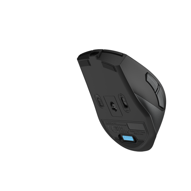 A4tech FB45CS Air'2 Stone grey безжичнa мишка, Dual mode, до 2000 dpi, черна 