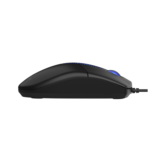 A4tech Illuminate N530S Жична безшумна мишкa черна, 1200 dpi 