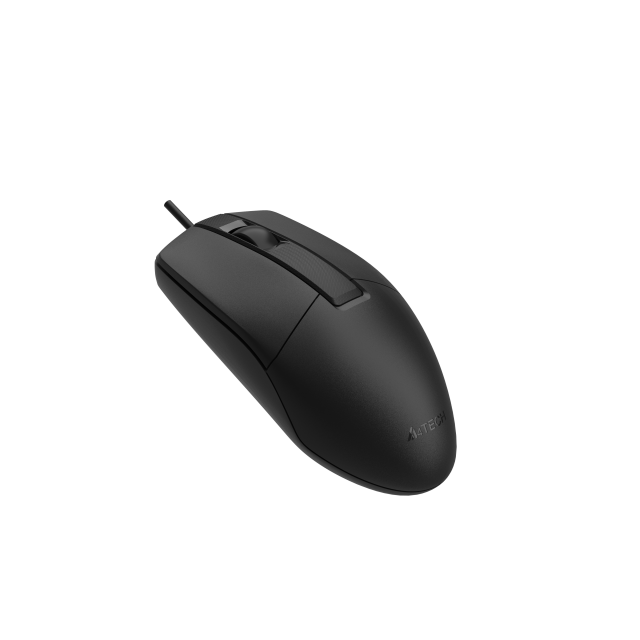 A4tech OP-330S Оптична мишка V-Track, безшумен клик, 1000 dpi,USB черна 