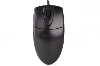 A4tech OP 620DS Оптична мишка, безшумен клик, USB черна