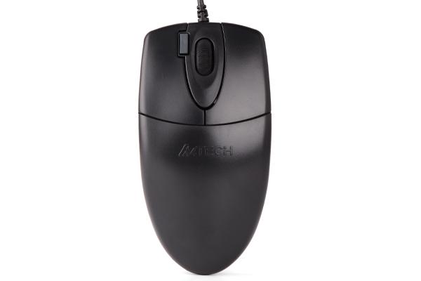 A4tech OP 620DS Оптична мишка, безшумен клик, USB черна 
