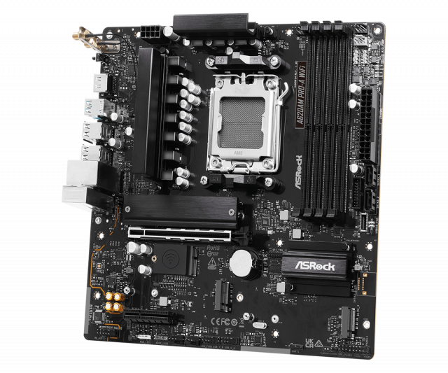 Дънна платка ASRock A620AM PRO-A WIFI, AM5 