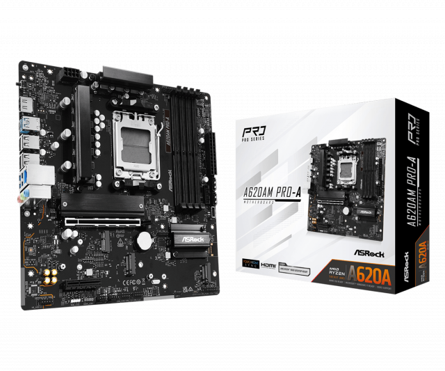 Дънна платка ASRock A620AM PRO-A, AM5 