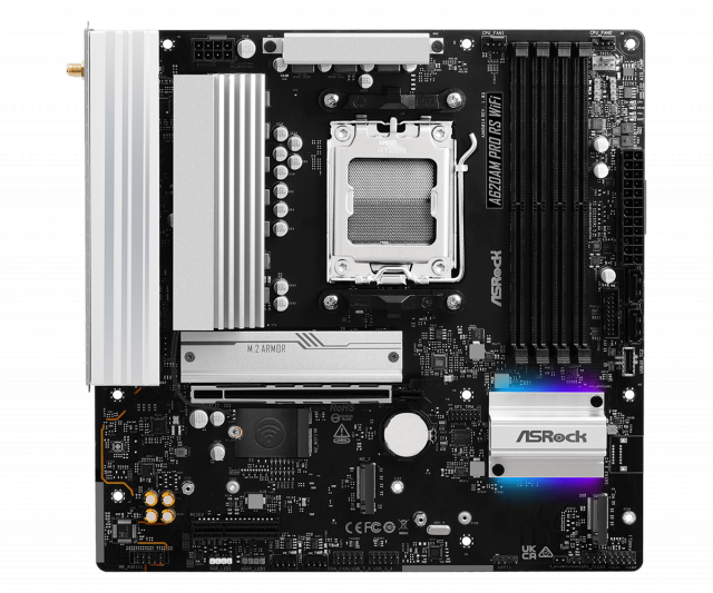 Дънна платка ASRock A620M PRO RS WIFI, AM5 