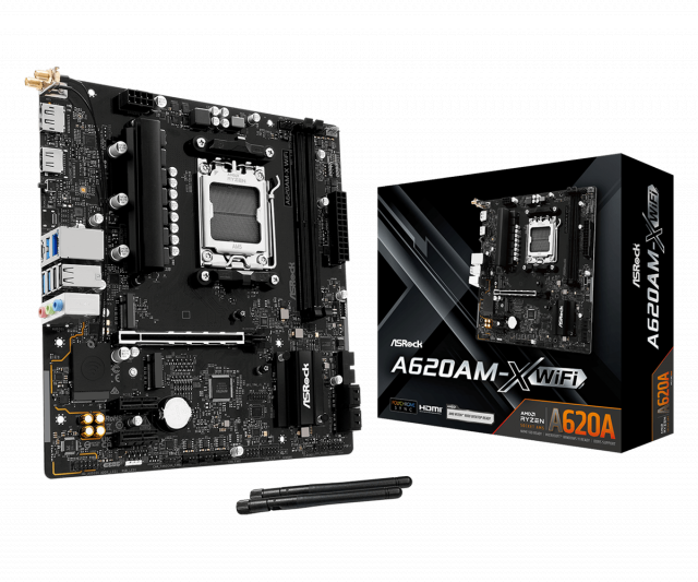 Дънна платка ASRock A620AM-X WIFI, AM5 
