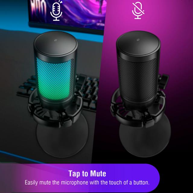Настолен микрофон FIFINE A6NEO RGB - Black 