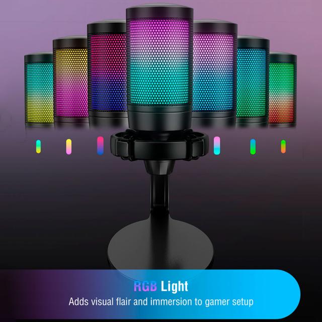 Настолен микрофон FIFINE A6NEO RGB - Black 