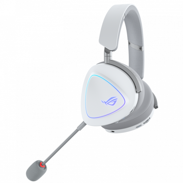 Gaming Wireless Headphones ASUS ROG Delta II White - USB-C, Aura Sync RGB 