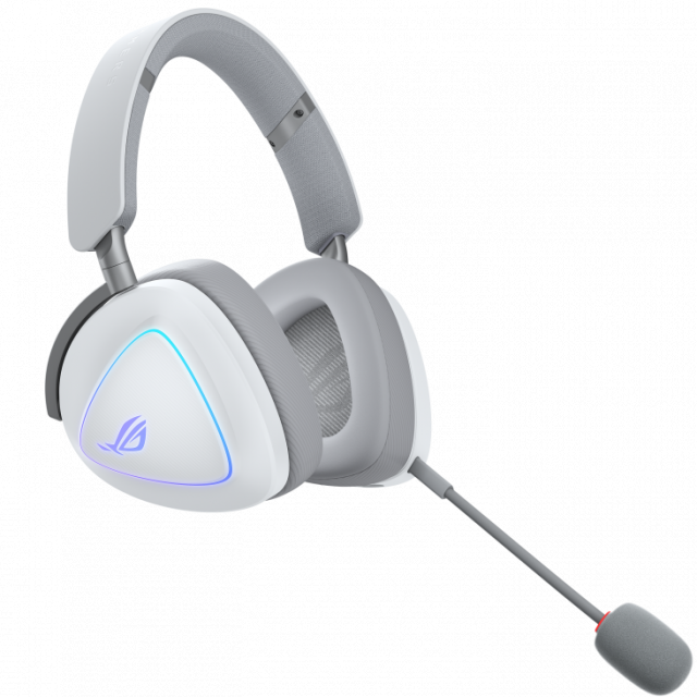 Gaming Wireless Headphones ASUS ROG Delta II White - USB-C, Aura Sync RGB 