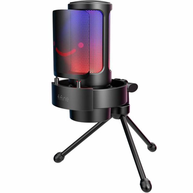 Настолен микрофон FIFINE A8V RGB - Black 