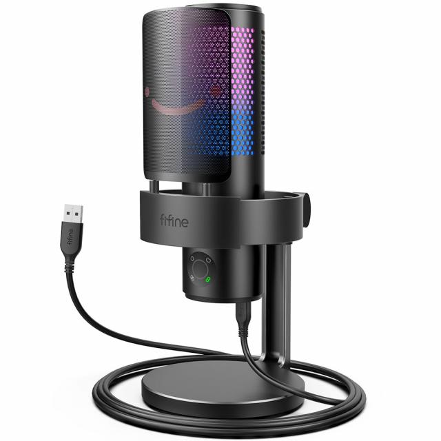 Настолен микрофон FIFINE A9 RGB 4 Polar Patterns- Black 