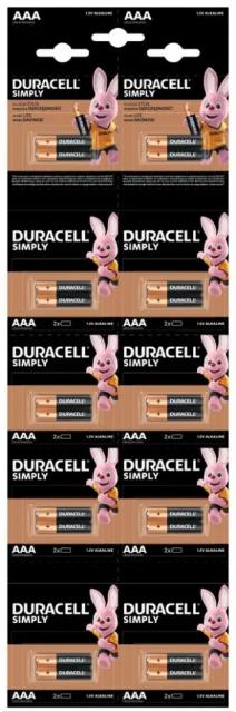 Алкална батерия DURACELL BASIC LR03 20pk блистер /10 * 2/ HBDC 1.5V 