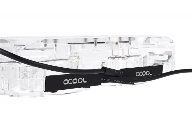 Adapter attachment with internal and external thread Alphacool Eisdecke D5 Dual Acrylic Attachment 3x 1/4" 