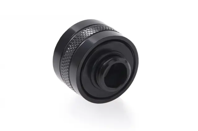 Compression fitting Alphacool Eiszapfen PRO 16mm HardTube Fitting G1/4 - Deep Black (6 pcs) 