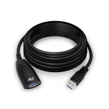 ACT USB Extender cable USB-A - USB-A 3.0, 5 meter