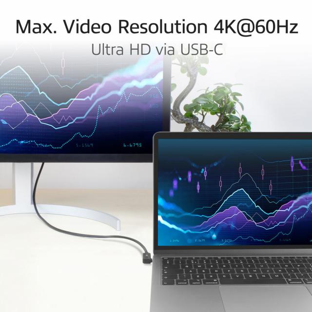 ACT Кабел USB-C - USB-C, 10Gbps, 60W, 1 m, конектори 90° left/right, up/down angled 