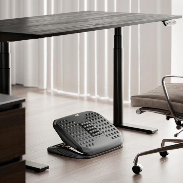 ACT Ergonomic Height Adjustable Footrest with Massage Rollers 
