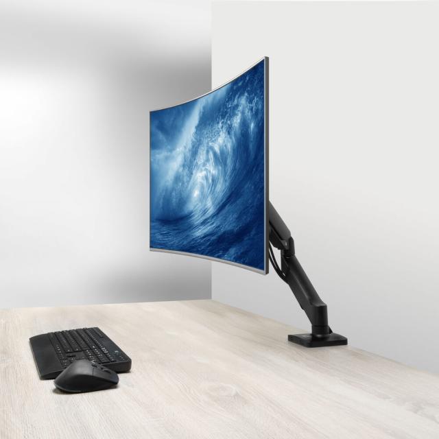 Стойка за монитор за бюро ACT AC8313, Регулируема, 17" - 34", 9 кг, газова пружина 