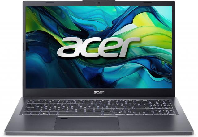 Лаптоп Acer Aspire 5 A15-51M - 15.6" FHD IPS, Intel Core 5-120U, 16GB LPDDR5 RAM, 1TB SSD, Free DOS 