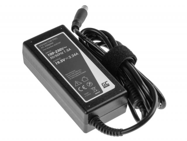 Notebook Power Supply AC Adapter за DELL  PRO Charger / AC Adapter 19.5V 3.34A 65W for Dell Latitude E6330 E6410 E6430 E6530 E7440 Inspiron 15 5558 15R N5110  GREEN CELL 