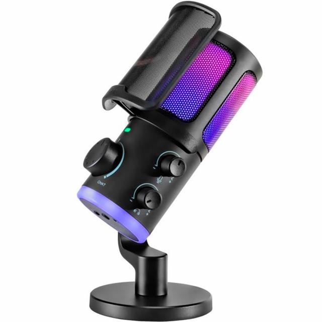 Настолен микрофон FIFINE AM6 RGB - Black 