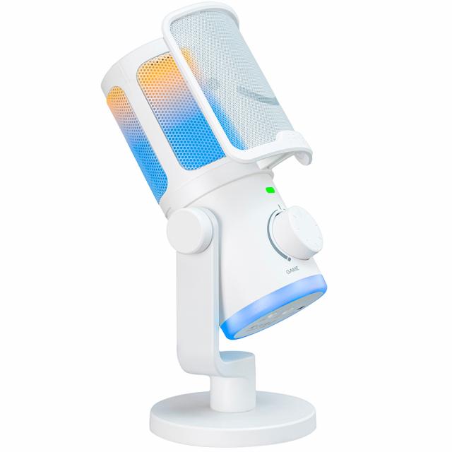 Настолен микрофон FIFINE AM6 RGB - White 