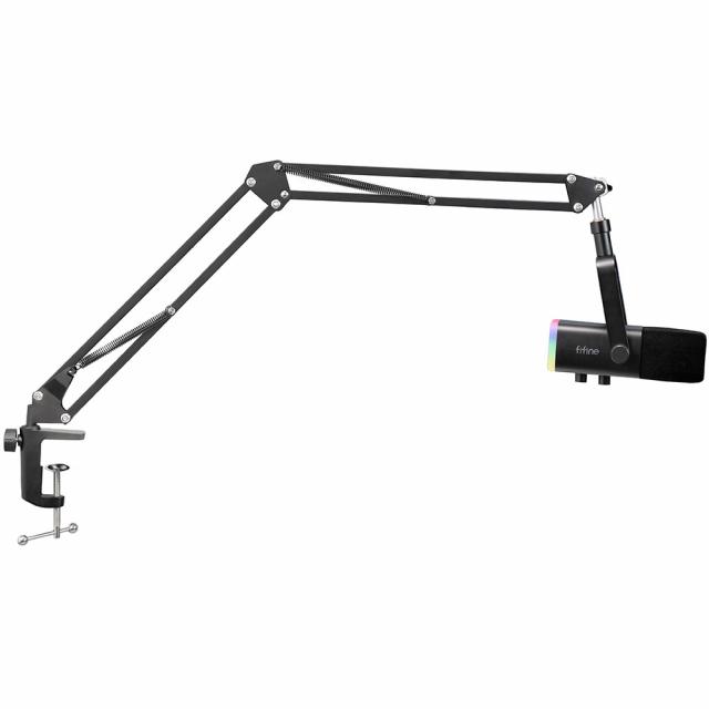 Микрофон със стойка FIFINE AM8T Dynamic RGB - Black 