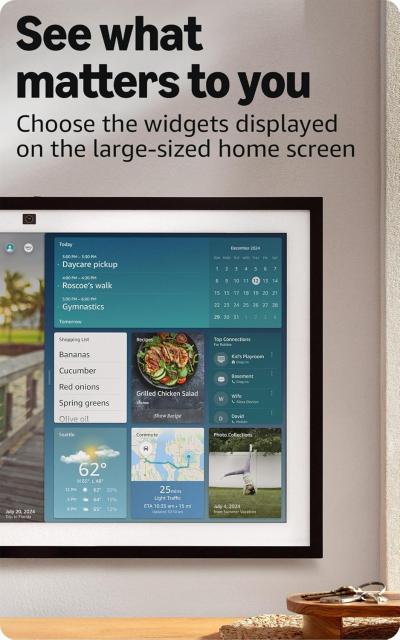 Amazon Echo Show 15 Smart 15.6" FHD +  Fire TV , Alexa, дисплей за визуализация, черен, gen 2 