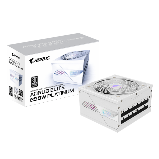 Захранващ блок Gigabyte AORUS ELITE P850W ICE 80+ Platinum, PCIe 5.1 