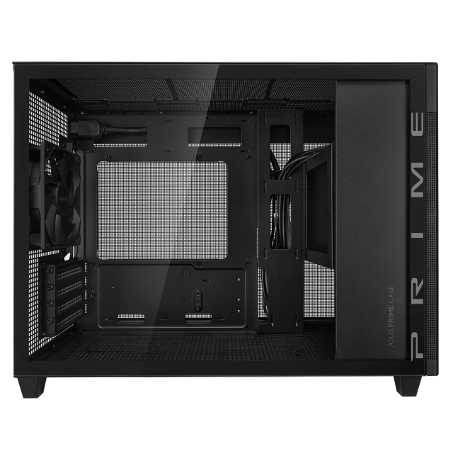 Case ASUS PRIME AP201 Tempered Glass, Micro ATX - Black 