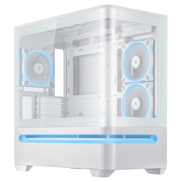 Кутия ASUS Prime AP202 ARGB mATX + 3 ARGB Вентилатора - White 