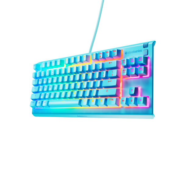 Геймърскa клавиатура SteelSeries Apex 3 TKL Aqua - Quiet Switct, US Layout 