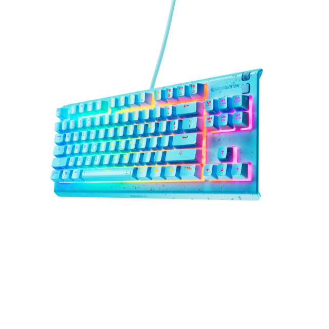 Геймърскa клавиатура SteelSeries Apex 3 TKL Aqua - Quiet Switct, US Layout 