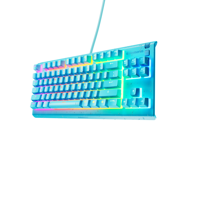 Геймърскa клавиатура SteelSeries Apex 3 TKL Aqua - Quiet Switct, US Layout 