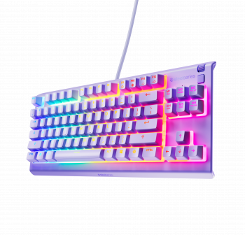 Геймърскa клавиатура SteelSeries Apex 3 TKL Lavander - Quiet Switct, US Layout