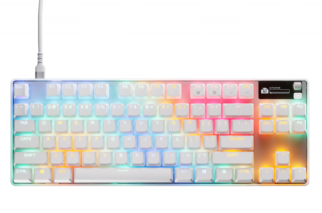 Mechanical Gaming Keyboard Steelseries Apex Pro TKL Gen3 White - US Layout 
