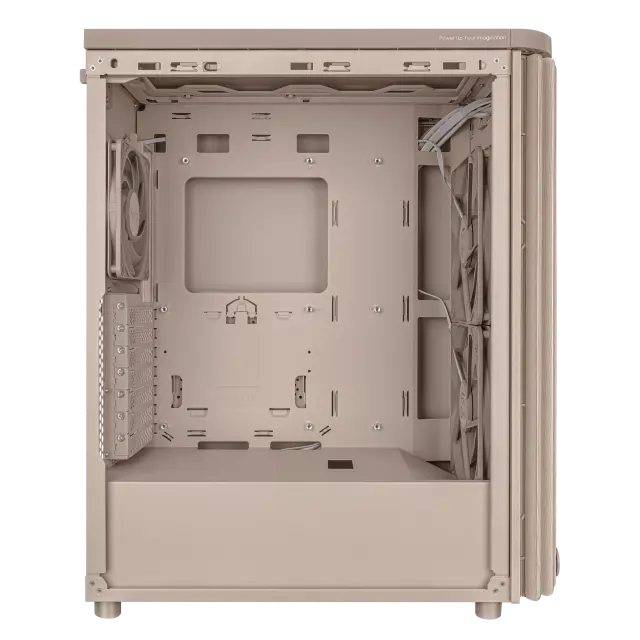Кутия ASUS ProArt PA401 Wood Edition Beige - Mesh Panel 