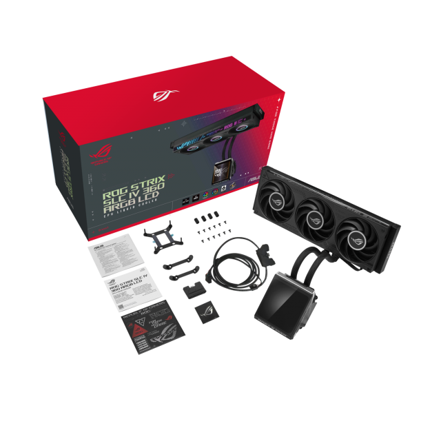 Охладител за процесор ASUS ROG Strix SLC IV 360 ARGB LCD - Черен 