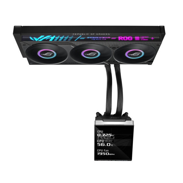 Охладител за процесор ASUS ROG Strix SLC IV 360 ARGB LCD - Черен 