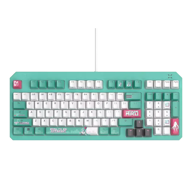 Геймърска клавиатура ASUS TUF Gaming K3 Gen II Hatsune Miku Edition - Optical Mechanical Switch 