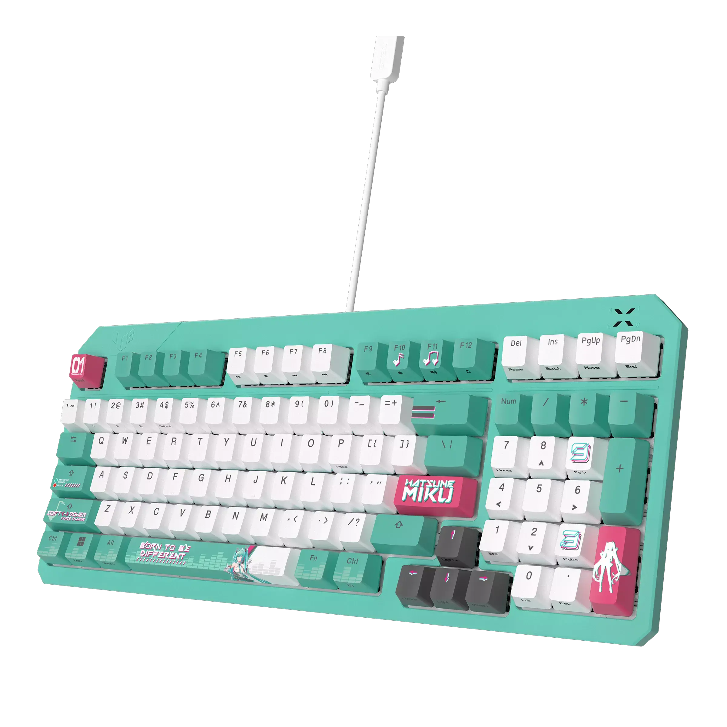 Геймърска клавиатура ASUS TUF Gaming K3 Gen II Hatsune Miku Edition - Optical Mechanical Switch