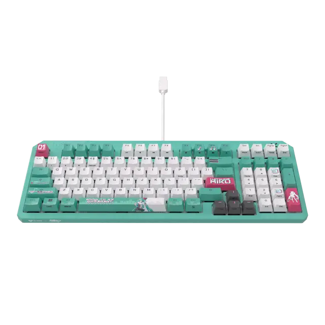 Геймърска клавиатура ASUS TUF Gaming K3 Gen II Hatsune Miku Edition - Optical Mechanical Switch 
