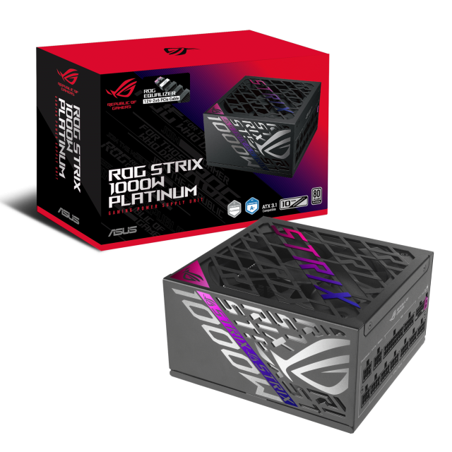 Захранващ блок ASUS ROG STRIX 1000W Platinum (ROG Equalizer) PCIe 5.1, Fully Modular 