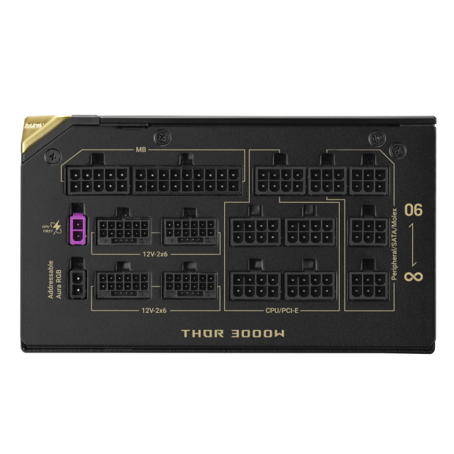 Захранващ блок ASUS ROG THOR III 3000W Edition 20, 80+ Titanium PCIe 5.1, Fully Modular 