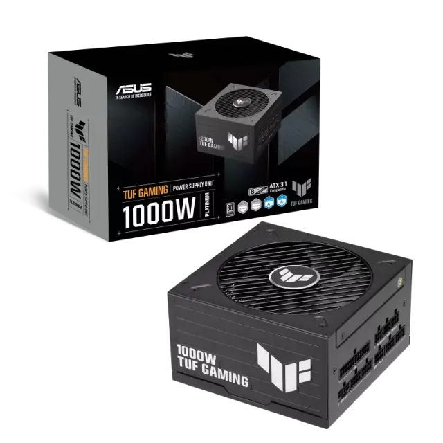 Захранващ блок ASUS TUF Gaming 1000W Platinum, PCIe 5.1, Fully Modular 