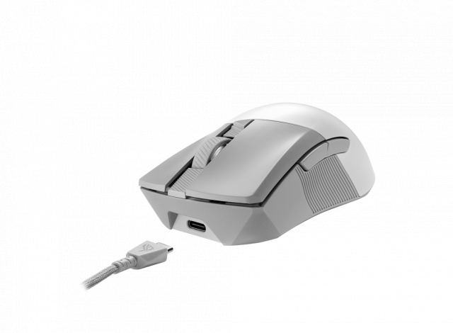 Геймърска безжична мишка ASUS ROG Gladius III Wireless AimPoint - Бяла 